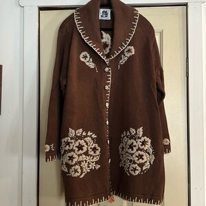 Story brook Knits Embroidered Cardigan